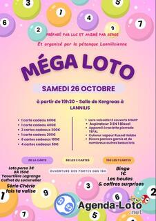 Photo du loto Méga loto de la pétanque préparé par Luc