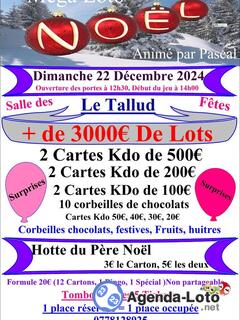 Photo du loto Méga Loto de Noël Animation Pascal