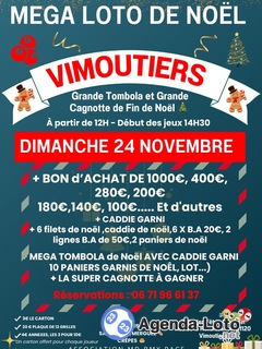 Photo du loto MEGA LOTO DE NOËL à Vimoutiers