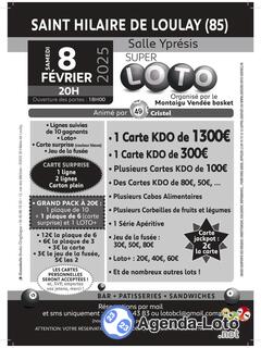 Photo du loto MEGA LOTO à St Hilaire de Loulay(Grand Pack loto) Cristel