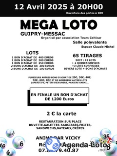 Photo du loto Mega loto Team celticar