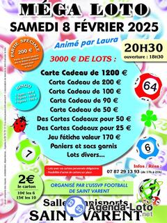 Photo du loto MEGA loto ussvp football club de saint varent