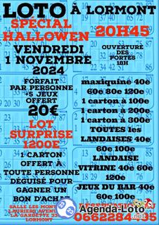 Photo du loto nouveau loto forfait 20e special hallowen