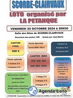 Photo du loto Petanque