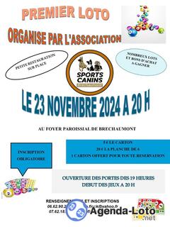 Photo du loto Premier Loto du Sports Canins Bréchaumont