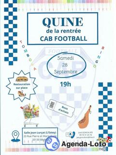 Photo du loto Quine cab football begles