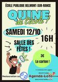 Quine de l'école publique de Belmont organisé par l'APE