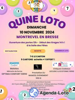 Photo du loto Quine Lote du Sou des Écoles de Montrevel