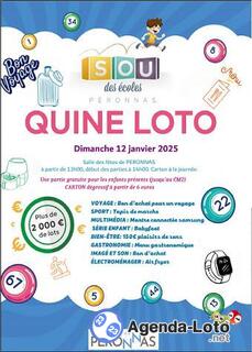 Photo du loto Quine Loto du Sou des écoles de Péronnas