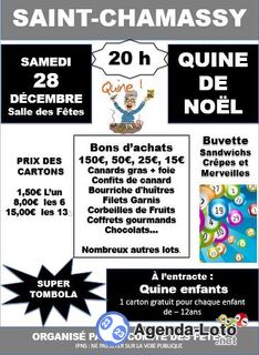 Photo du loto Quine de Noël à Saint-Chamassy