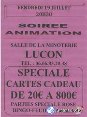 Photo du loto Soirée Animation Loto Spéciale Carte Cadeau