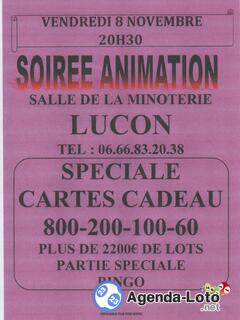 Photo du loto Soirée Animation Loto Spéciale Carte Cadeau