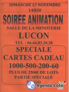 Photo du loto Soirée Animation Loto Spéciale Carte Cadeau