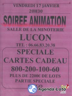 Photo du loto Soirée Animation Loto Spéciale Carte Cadeau