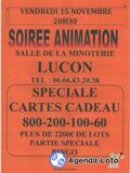 Photo Soirée Animation Loto Spéciale Carte Cadeau à Luçon