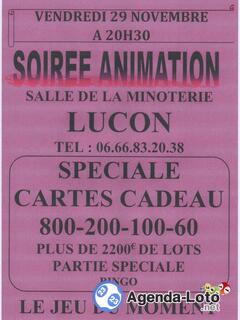 Photo du loto Soirée Animation Loto Spéciale Cartes Cadeau