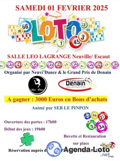 Photo du loto Soirée loto par l’association neuvi dance et