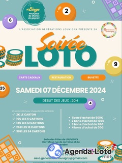 Photo du loto Soirée Loto - Spéciale Noël - cartes cadeaux