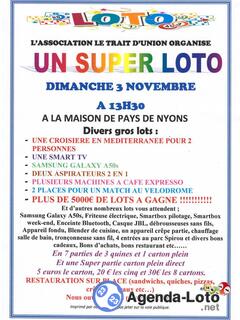 Photo du loto SUPER LOTO le 03 novembre 2024