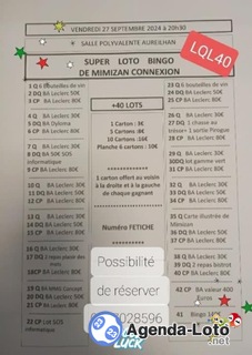 Photo du loto Super loto