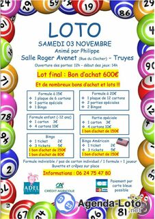 Photo du loto Super loto adel centre anime par philippe animation