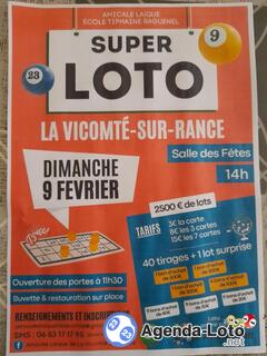 Photo du loto Super Loto Amicale laique Thipaine Raguenel