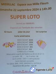 Photo du loto Super loto l'amicale des retraites