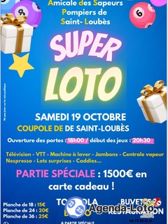 Photo du loto Super loto amicale des sapeurs pompiers st loubes