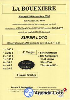 Photo du loto Super loto animé par animloto35 bernard