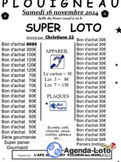 Photo du loto Super Loto animé par Christiane du 22