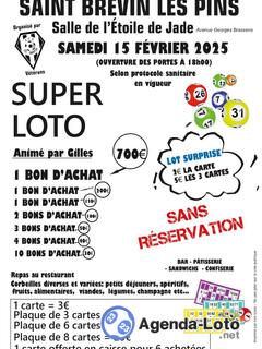 Photo du loto SUPER LOTO animé par Gilles