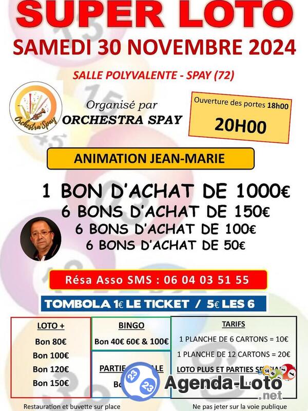 Super loto anime par jean marie 1 bon 1000e