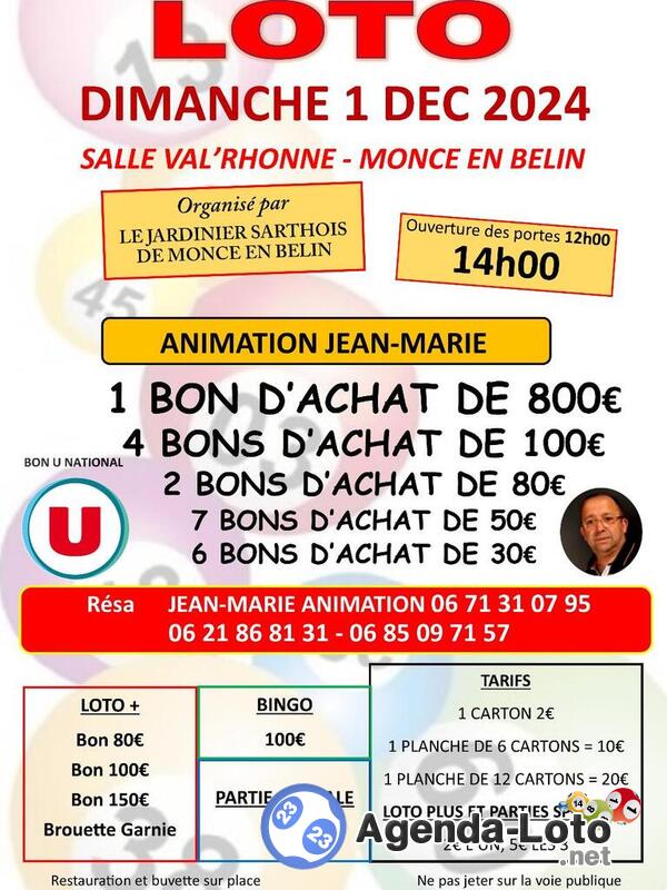 Super loto anime par jean marie 1 bon 800e