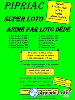 Photo du loto Super Loto animé par Loto Dédé