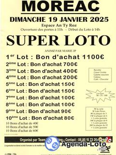 Photo du loto Super Loto animé par MARIE ET JP