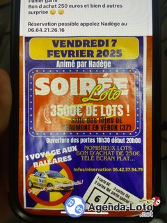 Photo du loto Super loto animé par nadege