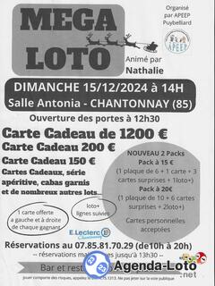 Photo du loto super loto animé par Nathalie 90 TIRAGES