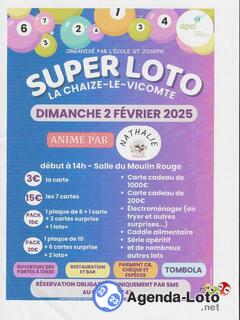 Photo du loto super loto animé par Nathalie 90 TIRAGES