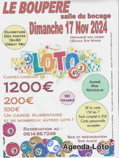 Photo du loto super loto animé par Nathalie 90 TIRAGES