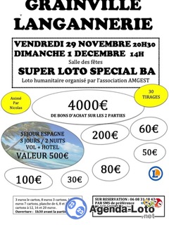 Photo du loto Super loto animé par Nicolas