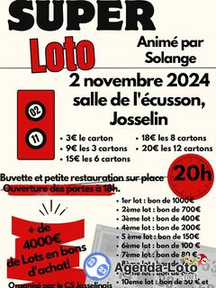 Photo du loto Super loto animé par SOLANGE