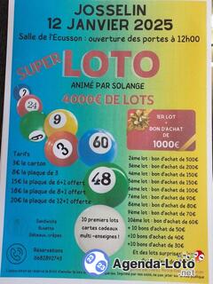 Photo du loto Super Loto animé par Solange