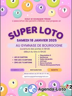 Photo du loto Super loto - APE école Bourgogne-Fresne