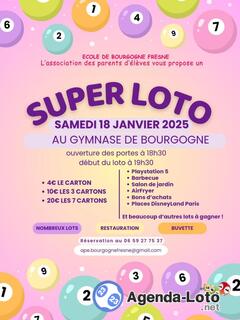 Photo du loto Super loto - APE école Bourgogne-Fresne