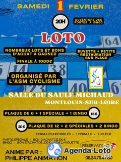 Photo du loto Super loto as cyclisme montlouis anime philippe animation