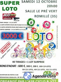 Photo du loto Super loto ASR Cyclos Romillé avec JCO