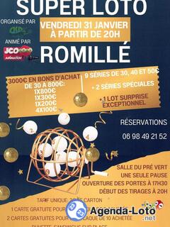 Photo du loto Super loto ASR Football Romillé avec JCO