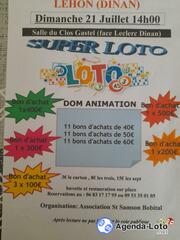 Photo du loto Super Loto Ass St Samson Bobital animateur: Dom Animation