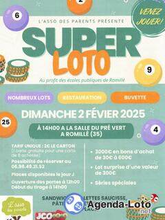 Photo du loto Super loto Asso des Parents école publique Romillé avec JCO