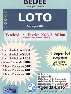 Photo du loto Super loto Association BD 2000 avec JCO